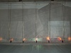 Studio, wall installation, 6m x3m, canvas, lights  2010